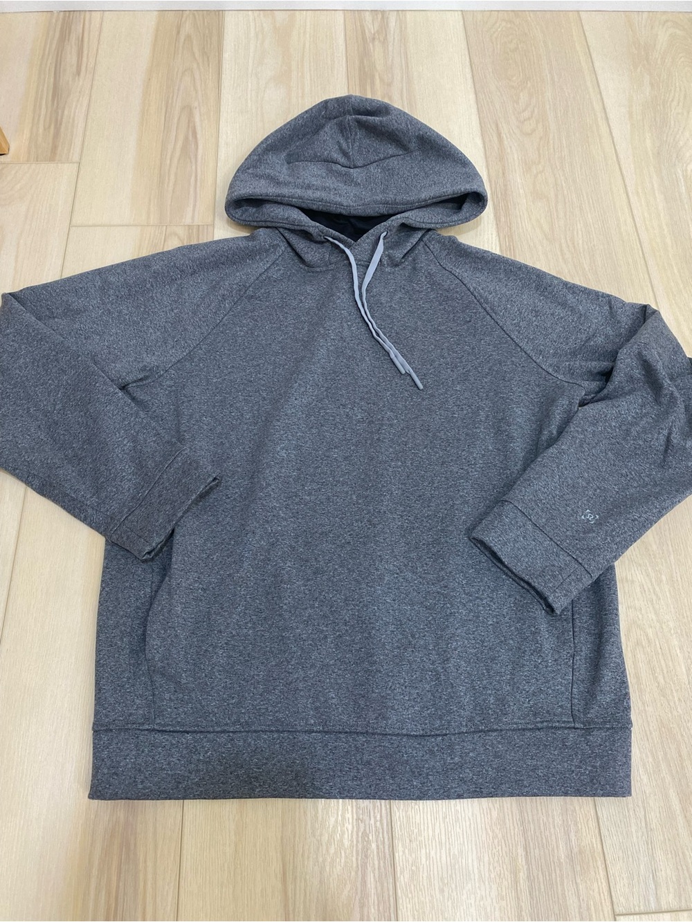 Lululemon Hoodie Mens M City Sweat Pullover Grey Stretch Drawstring